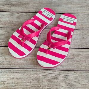 NWOT Kate Spade ♠️ Fifi Striped Flip Flops